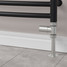 M-MAN-007-ST-SN-PIP-LS04 - Marvine Modern Manual Straight Brushed Satin Nickel Radiator Valves With Sleeves M-MAN-007-ST-SN-PIP-LS04 - Marvine Modern Manual Straight Brushed Satin Nickel Radiator Valves With Sleeves